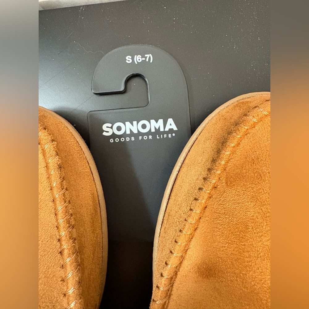 Sonoma Tan and Cream Cozy Slippers - Picture 4 of 4